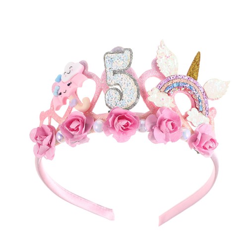 Corona compleanno unicorno - ,