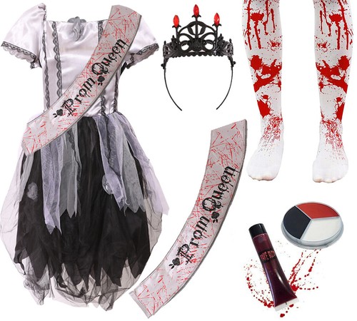 Costume ragazza zombie ballo - ragazza,