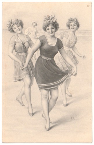 1918 ragazze mare costumi - mare,